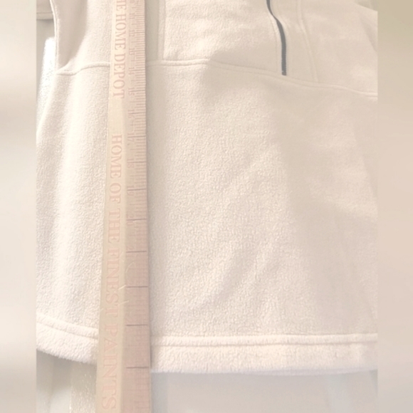 Columbia Jacket 1/4 Zip Pullover Ivory Small Excellent Condition Classic Comfort - Picture 7 of 9
